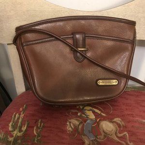 Vintage Liz Claiborne Brown Crossbody Bag